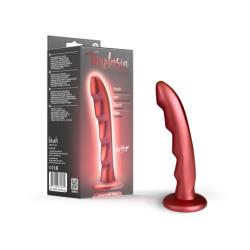 Temptasia Jealousy Peg Silicone Dildo, 7 Inch, Red Rouge