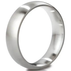 Mystim the Earl Stainless Round Cock Ring, 51 mm, Brushed Steel