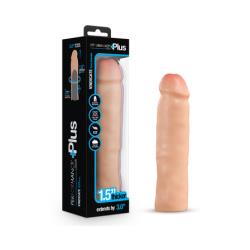 3 Inch Extra Length Performance Plus Vindicate Silicone Penis Extension, 8.5 Inch, Beige