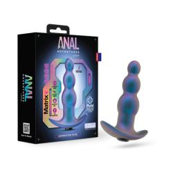 Anal Adventures Matrix Expedition Butt Plug, 4.75 Inch, Lunar Blue