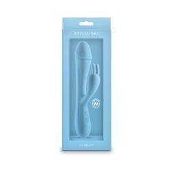 Obsessions Scarlett Silicone Vibrator, 8 Inch, Light Blue