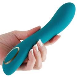 Obsession Zeus Rechargeable Silicone Vibrator, 8 Inch, Dark Green