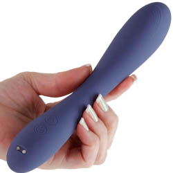 Obsessions Rhett Silicone Vibrator, 8 Inch, Dark Blue