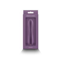 Obsession Romeo Silicone Vibrator, 6.25 Inch, Dark Purple