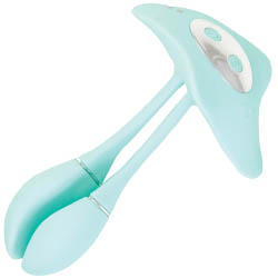 Nasstoys The Beat Silicone Triple-Motor Intimate Vibrator, 5.5 Inch, Aqua