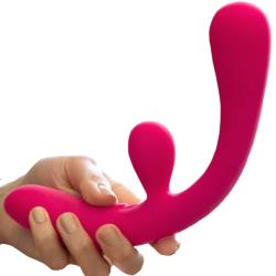 JimmyJaneReflexx Rabbit 3 Rechargeable Silicone Vibrator, 9 Inch, Pink