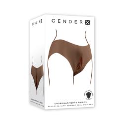 Gender X Vagina Panty Silicone Dark