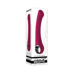 Evolved Pleasure Curve Silicone Vibrator, 7.5 Inch, Burgundy