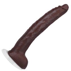 Signature Cocks Damion Dayski UltraSkyn Cock with Removable Vac-U-Lock Suction Cup, 12 Inch, Ebony