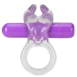 Play with Me Bull Vibrating C-Ring, Purple