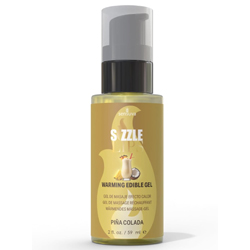 Sensuva Sizzle Lips Edible Warming Gel, 2 fl.oz (59 mL), Pina Colada