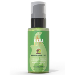 Sensuva Sizzle Lips Edible Warming Gel, 2 fl.oz (59 mL), Caramel Apple