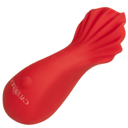 Red Hot Fuego Rechargeable Silicone Vibrator, 4 Inch, Lava Red