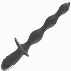 Ass-Sation Deep Dive Contoured Rechargeable Wand, 10 Inch, Black
