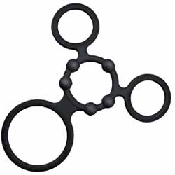 Nasstoys Enhancer Silicone Quad Cockring Set, Black