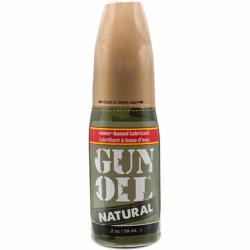 Gun Oil Natural Water-Based Lubricant with Aloe Vera, 2 fl.oz (59 mL)