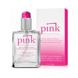 Pink Silicone Lubricant 4 oz. Glass Bottle
