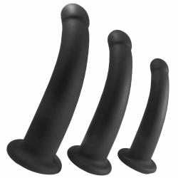 Nasstoys Trio Deluxe Curved Dildo Training Kit, Black