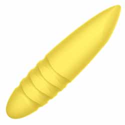 Sorbet Rechargeable Silicone Vibrating Bullet, 4.75 Inch, Yellow Mellow