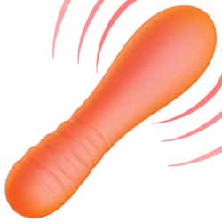 Sorbet Rechargeable Silicone Vibrating Bullet, 4.75 Inch, Orange Gaze