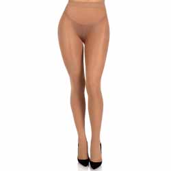 Leg Avenue Opaque Sheer to Waist Tights, One Size, Tan
