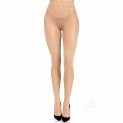 Leg Avenue Opaque Sheer to Waist Tights, One Size, Nude