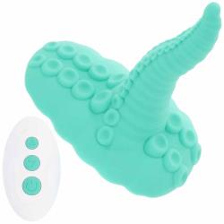 Evolved Tentacle Grinder Rechargeable Vibrating Silicone Stimulator, 6 Inch, Teal