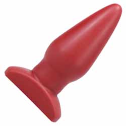Tantus Ringo Soft Silicone Butt Plug, 5.5 Inch, Crimson