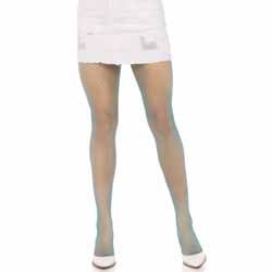 Leg Avenue Gaia Spandex Industrial Net Tights, One Size, Neon Blue