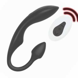 The Beat Rechargeable Flexible Dual Ended Massager with Wireless Remote, Black