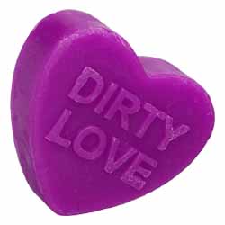 S-line Heart Shaped Love Soap, DIRTY LOVE, Purple