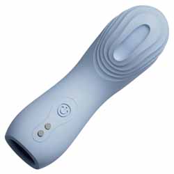 Adam and Eve Cum to Me Rechargeable Finger Vibrator, 4.25 Inch, Blue