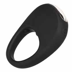 CalExotics Silicone Rechargeable Pleasure Ring, Black