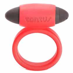 Tantus Vibrating Super Soft C-Ring, 1.5 Inch, Crimson