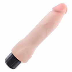 Au Naturel Rechargeable Realistic Dual Density Dildo, 8.75 Inch, Vanilla