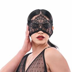 Sportsheets Sex & Mischief Veiled Vision Lace Eye Mask, One Size, Black