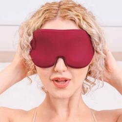 Sportsheets Saffron Memory Foam Blackout Blindfold, One Size, Red/Black