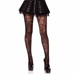 Leg Avenue Spiderweb Net Tights, One Size, Black