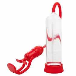 Optimum Series Magnified Penis Pump, 8.5 Inch by 2.5 Inch, Red