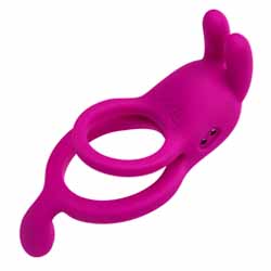 CalExotics Closer Touch Silicone Rechargeable Dual Motor Intimate Ring, Pink