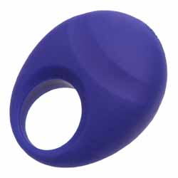 CalExotics Closer Embrace Silicone Rechargeable Intimate Ring, Blue