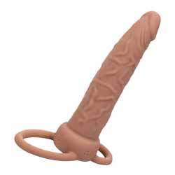 Performance Maxx Rechargeable Dual Penetrator, 5.5 Inch, Chocolate