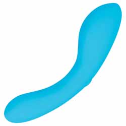 Swan Glow in the Dark Mini Wand Intimate Massager, 4.75 Inch, Blue