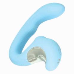 Sky Nimbus G-Spot Finder Dual-Motor Vibrator, 5.5 Inch, Blue