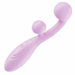 Sorbet Rechargeable Silicone Vibrating Massager, 7.25 Inch, Lavender
