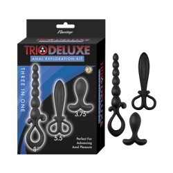 Nasstoys Trio Deluxe Silicone Anal Exploration Kit, Black Nasstoys Trio Deluxe Silicone Anal Exploration Kit, Black