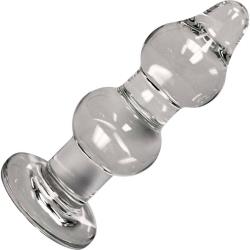 Prisms Erotic Glass Param Anal Pleaser, 5.5 Inch, Clear
